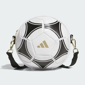 NWT ADIDAS LARGE BLACK & WHITE FLATBACK SOCCER BALL CROSSBODY BAG!